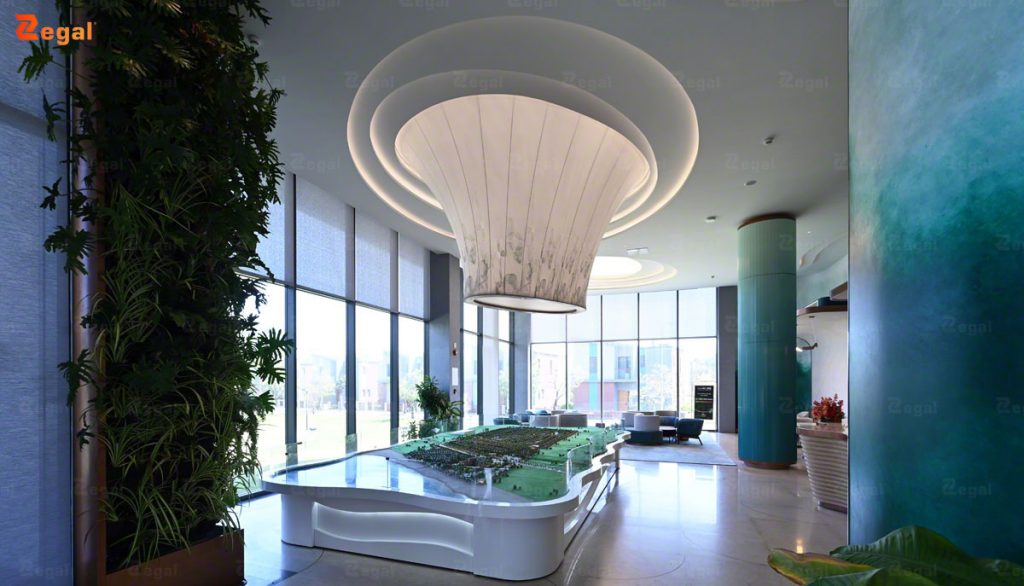 3D translucent stretch ceiling can be designed in various shapes