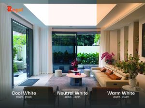 Trong chiếu sáng nhà bếp, nhiệt độ màu ảnh hưởng trực tiếp đến cảm nhận về không gian