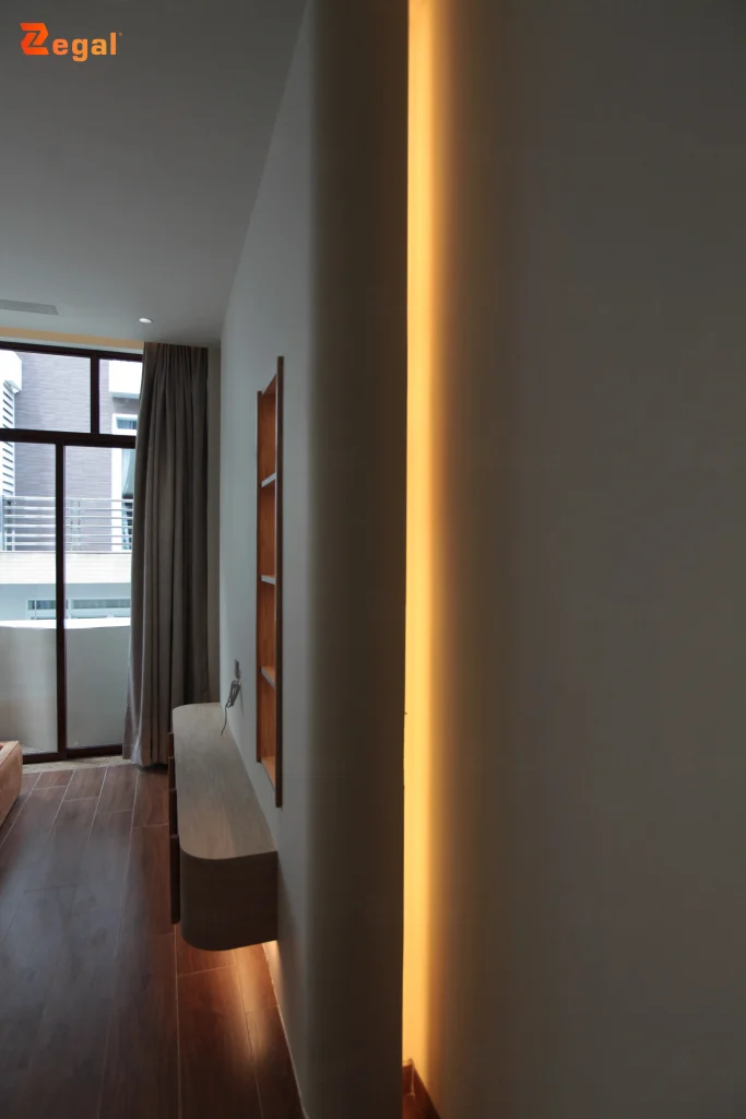 Đèn LED trong kiến trúc có kích thước siêu nhỏ, dễ dàng tích hợp vào mọi ngóc ngách