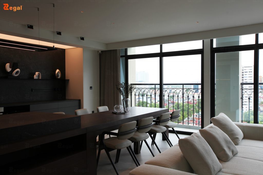 Thiết kế ánh sáng tổng thể cung cấp độ sáng chung cho toàn bộ không gian