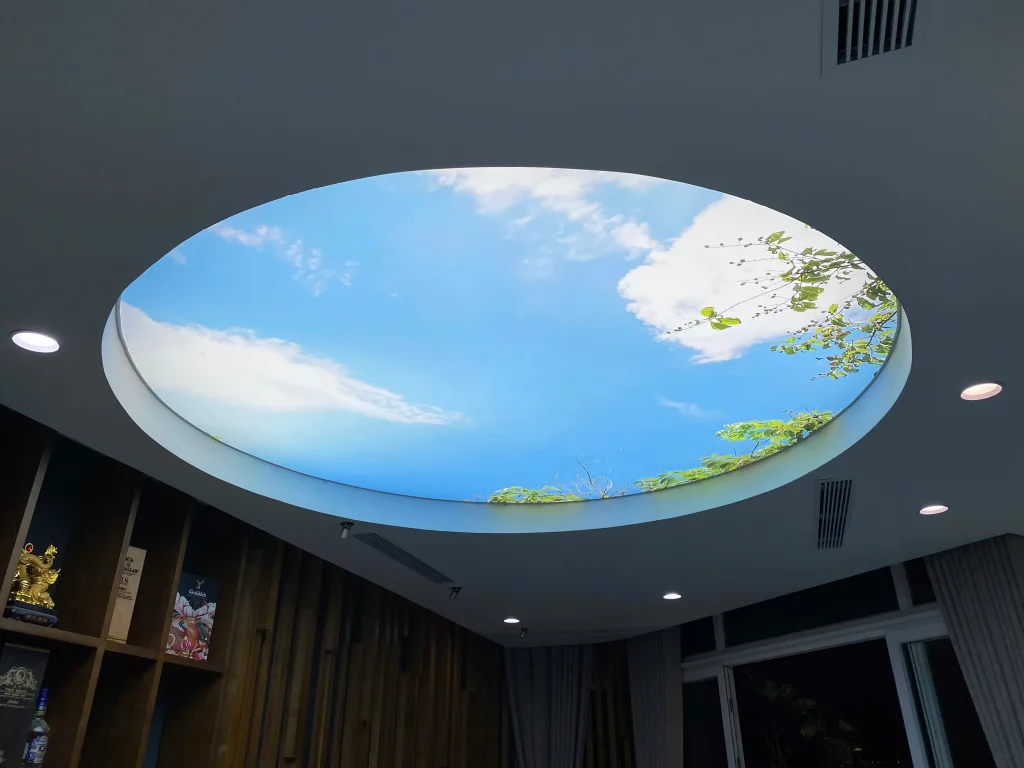 Trần xuyên sáng nhà dân giúp mang lại hiệu quả chiếu sáng tự nhiên