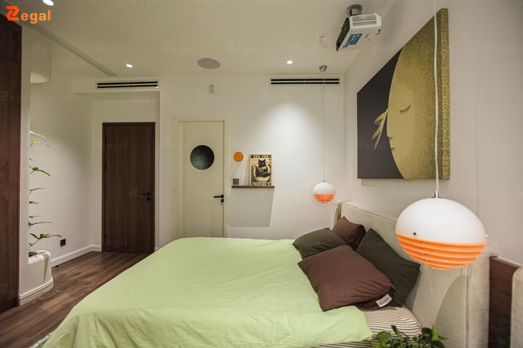 Chiếu sáng phòng ngủ được thiết kế nhằm đáp ứng nhu cầu trong sinh hoạt