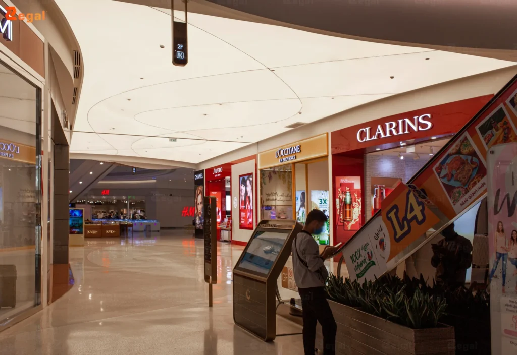 Ánh sáng kết hợp họa tiết hình học tạo giác chuyển động cho không gian