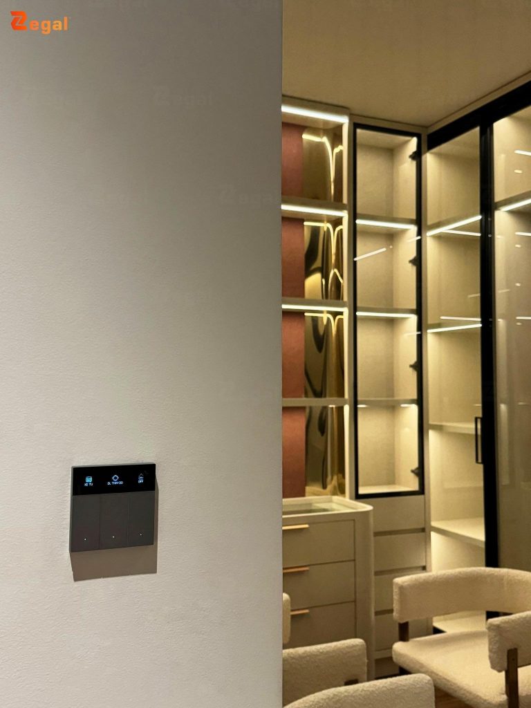 Smart lighting solutions make interiors more modern and convenient.