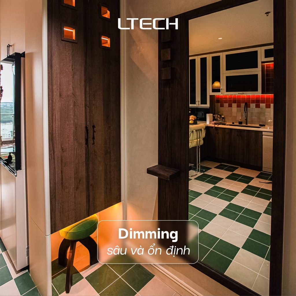 Deep and stable dimming provides a smooth and pleasant lighting experience.