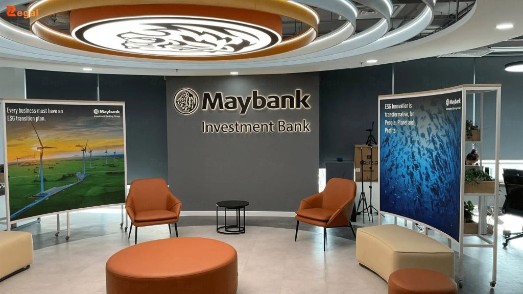 Dự án trần in xuyên sáng Zegal thực hiện tại Maybank.