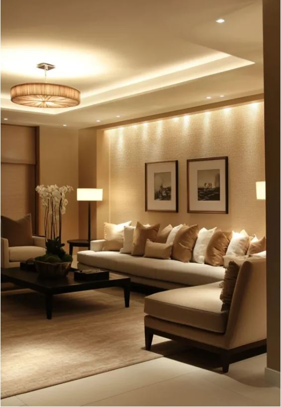 Ambient lighting provides even background lighting for a space (source: Internet).