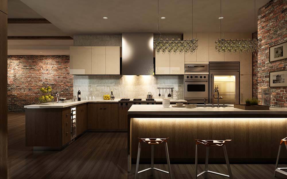Accent lighting highlights architectural details in a space (Source: Internet).