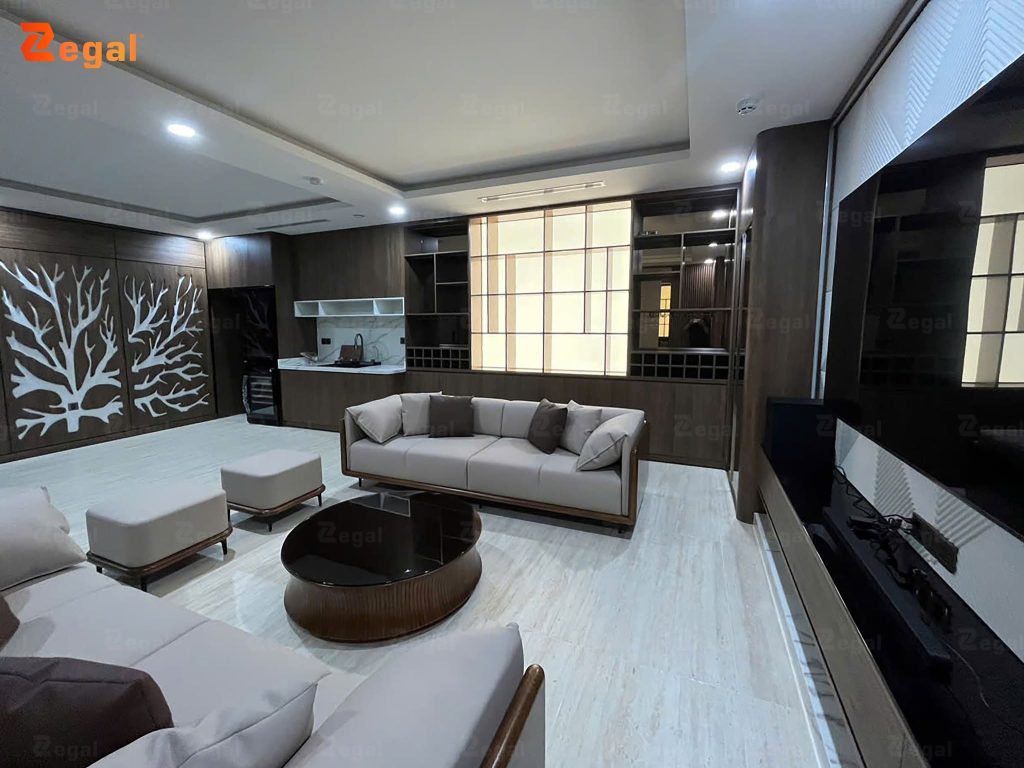 Vách xuyên sáng tạo điểm nhấn nghệ thuật và nâng cao giá trị thẩm mỹ cho tổng thể nội thất.