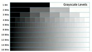 Các cấp độ Gray Scale phổ biến (nguồn Internet)